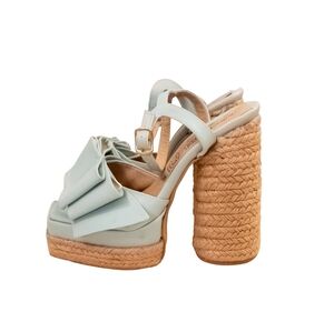 Calzado Cherries Platform Aqua Heels Size 39 (8.5 US)